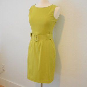 Calvin Klein lime green dress